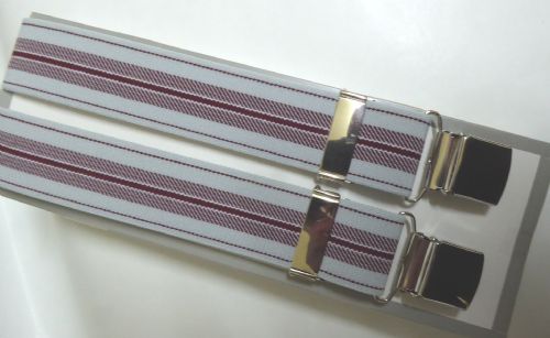 Tex Braces C1000F-51 Grey/Wine length 48